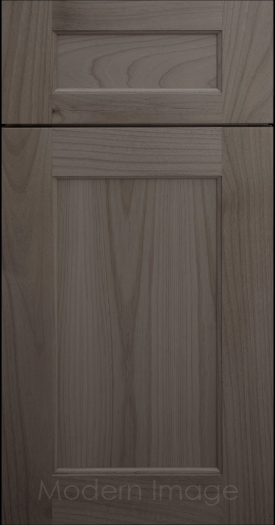 Close-up of our  Carlsbad II Shaker style cabinets with a Pewter stain.